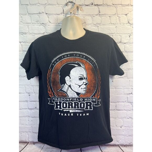 HALLOWEEN HORROR NIGHTS 2016‎ Michael Myers Men Small Medium Black T-shirt - Picture 1 of 3